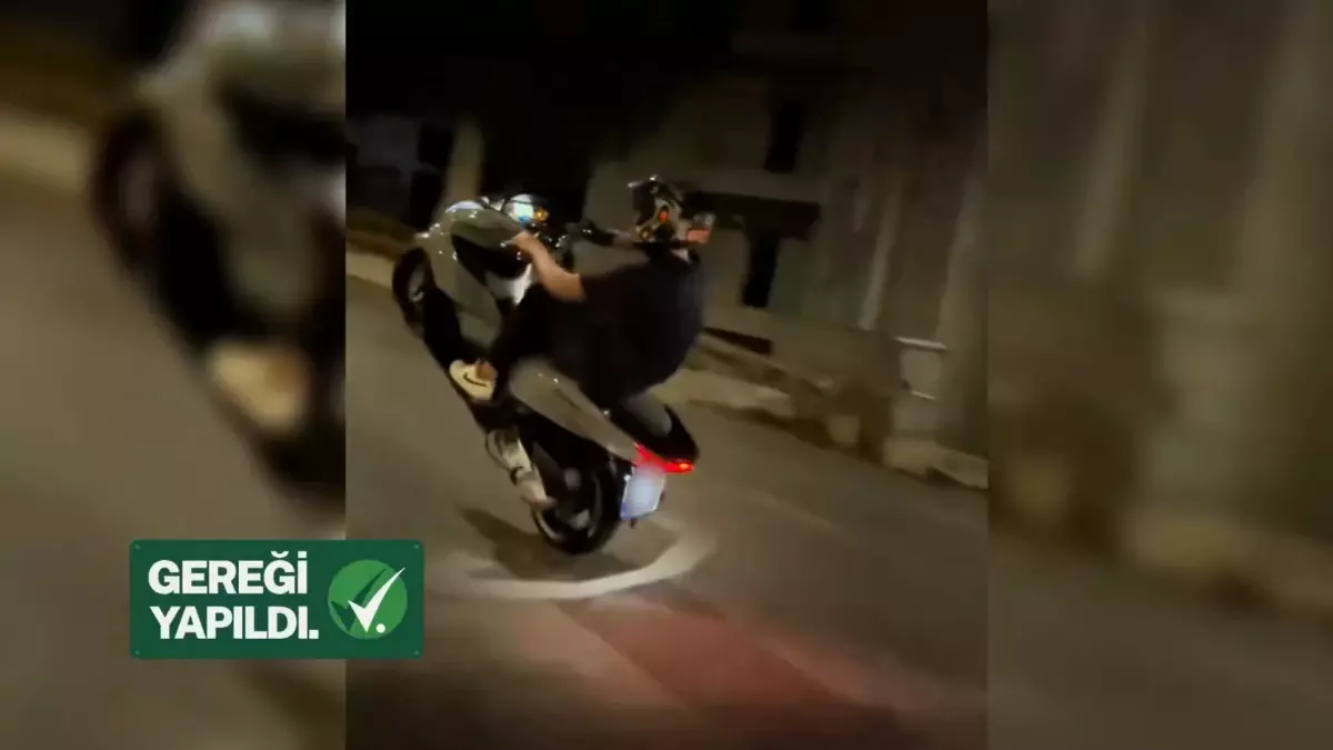 Alanya’da Akrobatik Motosiklet Sürücüsü Yakalandı