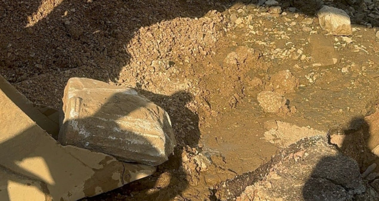 Erdek’te altyapı çalışmaları sırasında arkeolojik kalıntılar bulundu