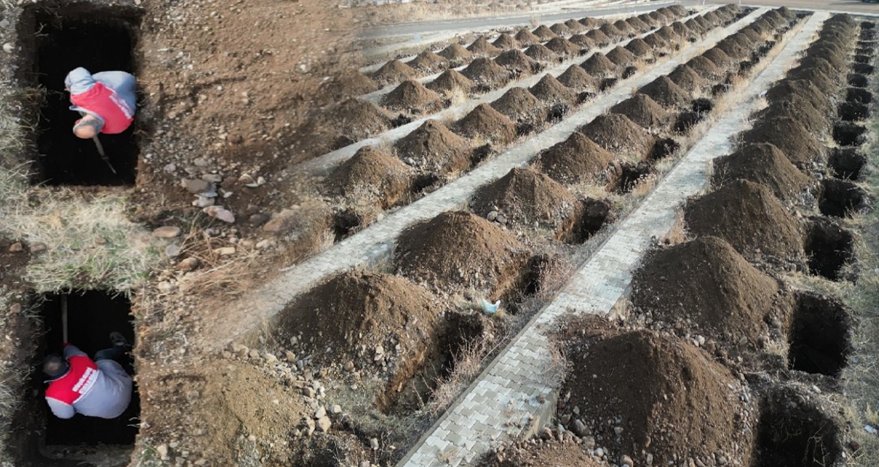 Erzurum’da korkutan manzara: Apar topar kazılan 500 mezarın nedeni ortaya çıktı!