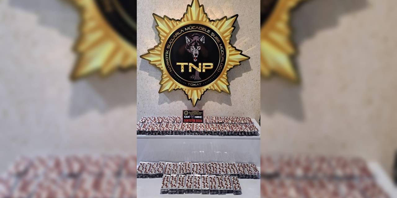 Tokat’ta 4 bin 382 sentetik hap ele geçirildi