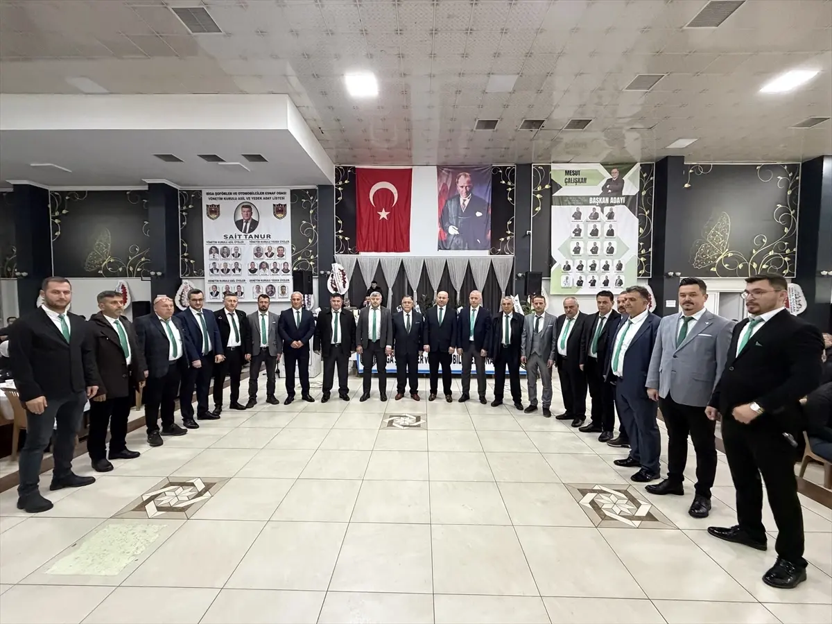 Sait Tanur, Biga Esnaf Odası Başkanlığına Yeniden Seçildi