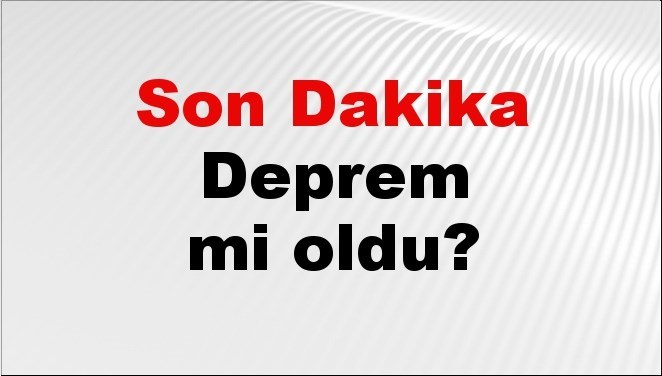 Son dakika Malatya’da deprem mi oldu? Az önce deprem Malatya’da nerede oldu? Malatya deprem Kandilli ve AFAD son depremler listesi 04 Ocak 2026