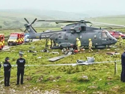 Aramco’nun helikopteri düştü
